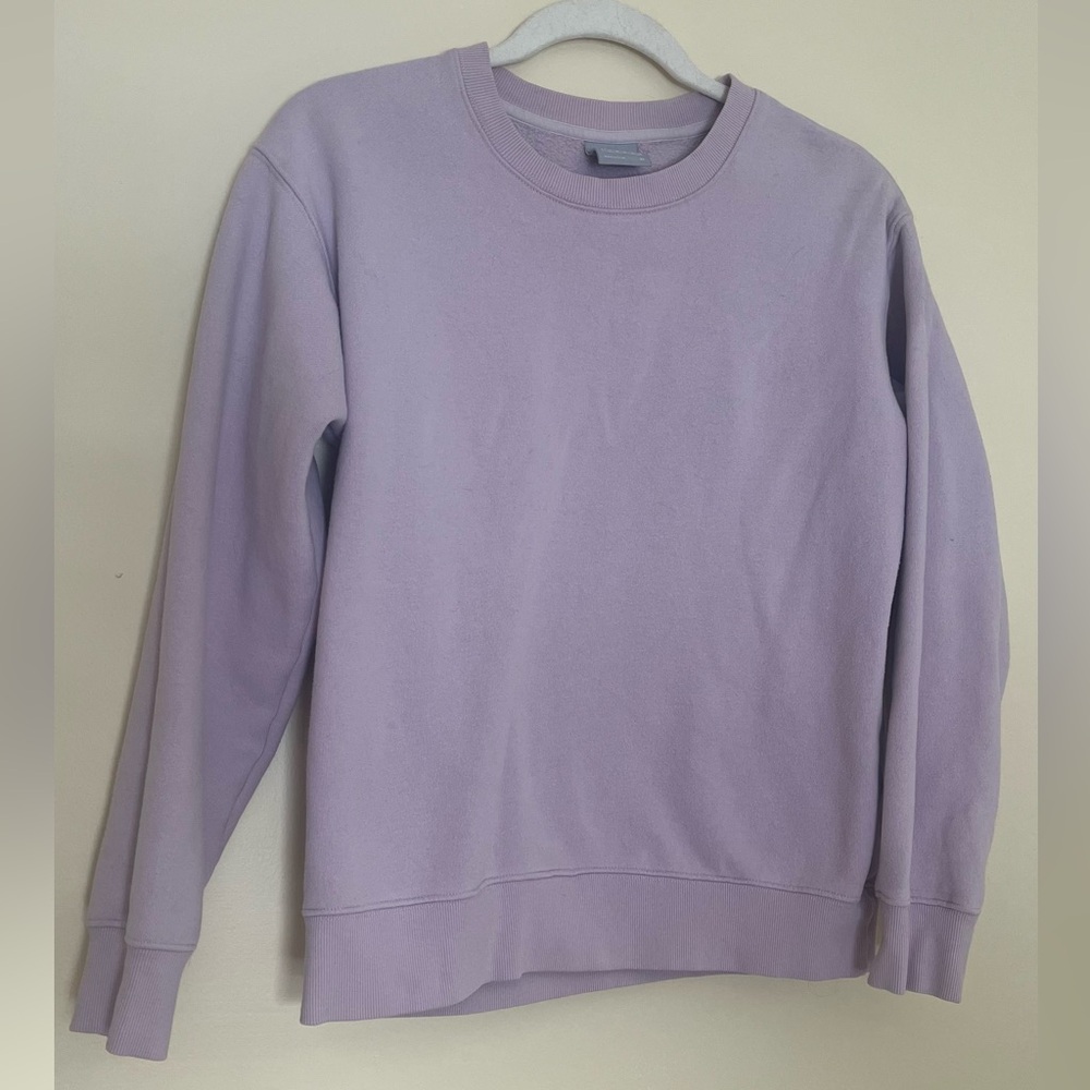 ARITZIA Tna CozyAF Fleece Women’s Crewneck Sweatshirt, Lilac, Size XS